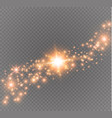 dust on a transparent backgroundbright starsthe vector image
