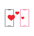 online dating icon design template isolated vector image