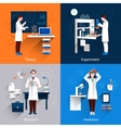 science icons set vector image vector image