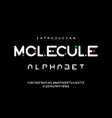modern dots font vector image