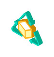 recycling production isometric icon vector image