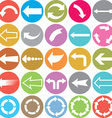 arrow icon set vector image