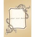 elegant rectangular vintage sepia frame vector image vector image