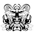 hand drawn beetles with wings vector image vector image