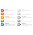 numbered list design vector image