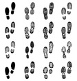 prints of shoes vector image