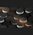 abstract 3d luxury cylinder structure pattern vector image vector image