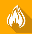 fire flames set vector image vector image