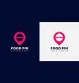 food pin logo premium vector image
