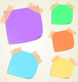 sticky memo notes vector image