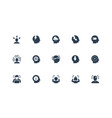 stress and depression related icon set 48x48 vector image