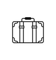 travel suitcase hand drawn outline clipart vector image
