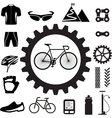 bicycle icons set eps 10 vector image vector image