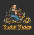 budai rider vector image vector image