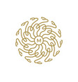 medusa mandala logo icon vector image vector image