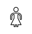 girl icon women icon vector image vector image
