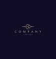 golden logo on which an abstract image vector image