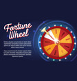 motion fortune wheel poster vector image