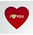valentine day postcard concept vector image
