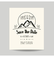 wedding invitation card - save the date vector image