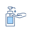 hand sanitizer related icon vector image vector image