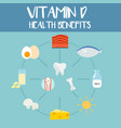 health benefits of vitamin d vector image