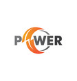 lightning energy logo vector image