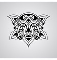 lion face tattoo vector image