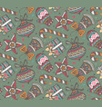 seamless pattern with presents stars vector image