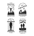 set black and white emblems t-shirt design vector image vector image