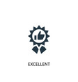 excellent icon simple element vector image