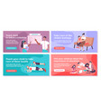 parenting flat banners vector image