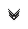 army military icon vector image vector image