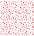 hand drawn red marker arrows seamless pattern vec vector image vector image