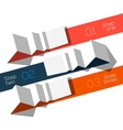 modern design info graphic template origami styled vector image