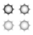 set halftone sun or stars rays to pop art vector image vector image