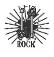 rock band or music festival icon vector image vector image