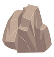 rock stone solid natural block geological vector image