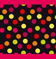 vivid colorful random polka dot seamless pattern vector image