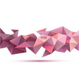 3d abstract geometric facet shape use vector image