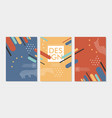 abstract geometric backgrounds vector image