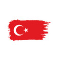 turkey flag vector image