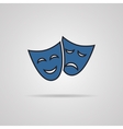 theater masks carnaval concept vector image