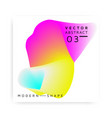 abstract modern colorful shape vector image