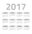 calendar for 2017 year vector image
