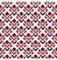 abstract white red black seamless pattern vector image