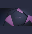 background with black paper layers and lilac vector image vector image