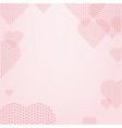 heart with pink background vector image