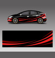 racing car wrap abstract strip shapes for company vector image vector image