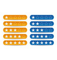 rating stars vector image vector image